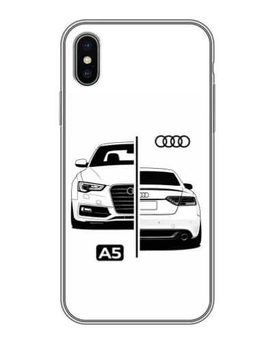Чохол для iPhone Xs з картинкою «Audi — контрастний дизайн»