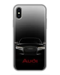 Чохол для iPhone Xs з картинкою «Audi — градієнтний контур»