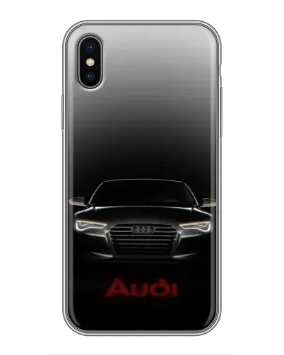 Чохол для iPhone Xs з картинкою «Audi — градієнтний контур»