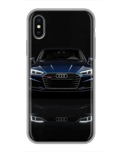 Чохол для iPhone Xs з картинкою «Audi — нічне відображення»