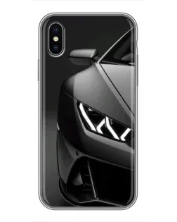 Чохол для iPhone Xs з картинкою «Lamborghini фари деталізація»