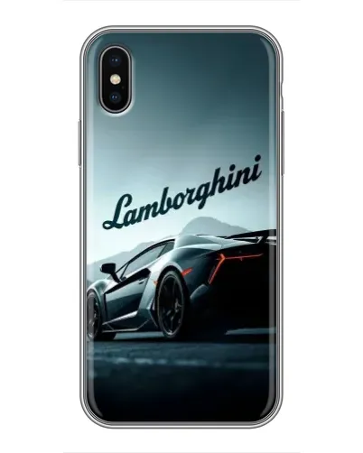 Чохол для iPhone Xs з картинкою «Класичний Lamborghini надпис»
