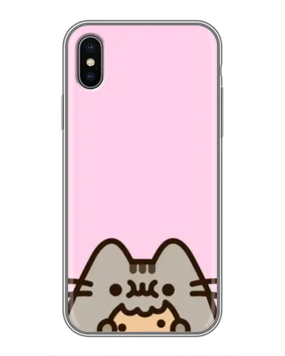 Чохол для iPhone Xs з картинкою «Pusheen та печиво» Чохол для iPhone Xs з картинкою «Pusheen та печиво»