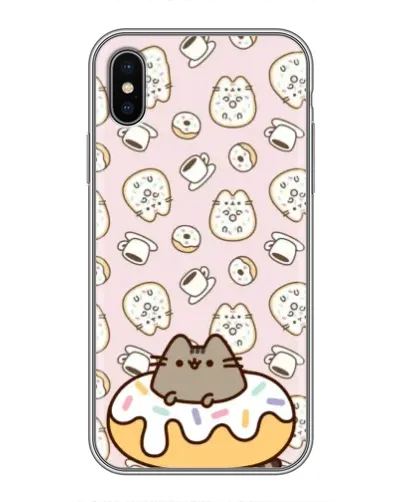 Чохол для iPhone Xs з картинкою «Пушин на пончику» Чохол для iPhone Xs з картинкою «Пушин на пончику»