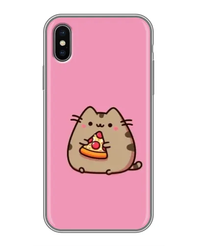 Чохол для iPhone Xs з картинкою «Пушин із піцою» Чохол для iPhone Xs з картинкою «Пушин із піцою»
