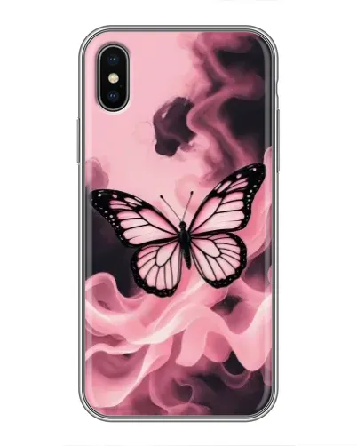 Чехол для iPhone Xs с картинкой «Бабочка в дыму» Чехол для iPhone Xs с картинкой «Бабочка в дыму»