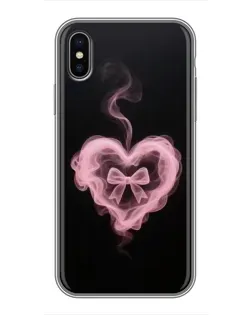 Чехол для iPhone Xs с картинкой «Дымчатое сердце» Чехол для iPhone Xs с картинкой «Дымчатое сердце»
