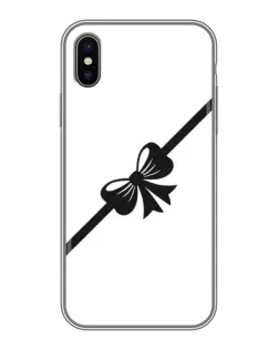Чехол для iPhone Xs с картинкой «Диагональный бант»