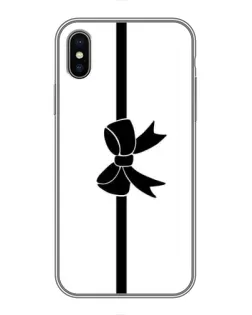Чехол для iPhone Xs с картинкой «Вертикальный бант»