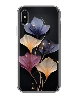 Чехол для iPhone Xs с картинкой «Лиловые цветы грации» Чехол для iPhone Xs с картинкой «Лиловые цветы грации»