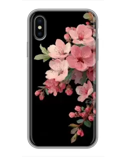 Чехол для iPhone Xs с картинкой «Розовая ветка сакуры» Чехол для iPhone Xs с картинкой «Розовая ветка сакуры»