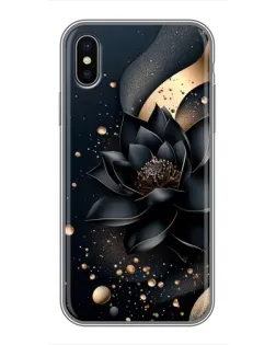 Чехол для iPhone Xs с картинкой «Черный лотос» Чехол для iPhone Xs с картинкой «Черный лотос»