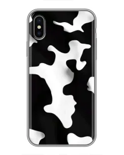 Чехол для iPhone Xs с картинкой «Черно-белое пятно»