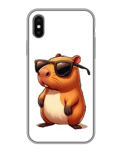 Чохол для iPhone Xs з картинкою «Капібара в окулярах» Чохол для iPhone Xs з картинкою «Капібара в окулярах»