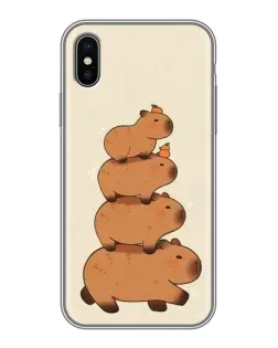 Чохол для iPhone Xs з картинкою «Вежа з капібар»