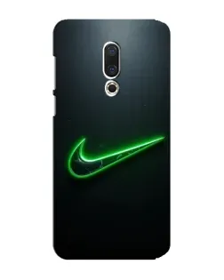 Чехол для Meizu 15 Plus с картинкой «Неоновый контур Nike»