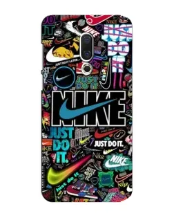 Чехол для Meizu 15 Plus с картинкой «Яркий коллаж Nike»