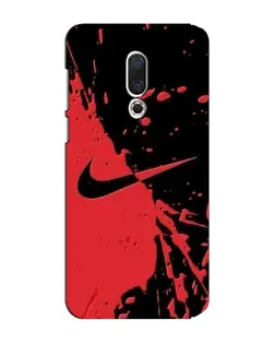 Чехол для Meizu 15 Plus с картинкой «Красные брызги Nike»