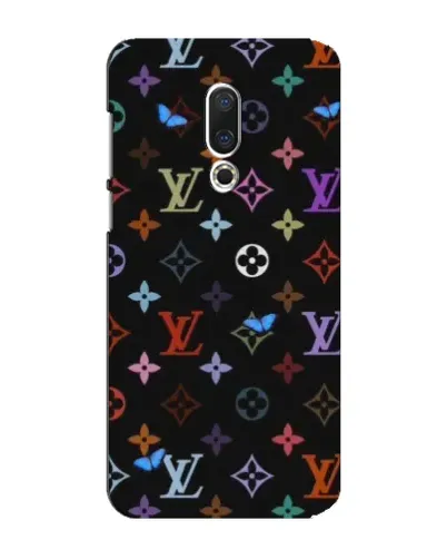 Чехол для Meizu 15 Plus с картинкой «Цветная монограмма LV»