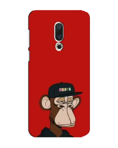 Чехол для Meizu 15 Plus с картинкой «Bored Ape — красный фон»