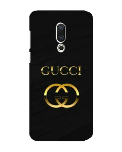 Чехол для Meizu 15 Plus с картинкой «Золотой логотип Gucci»