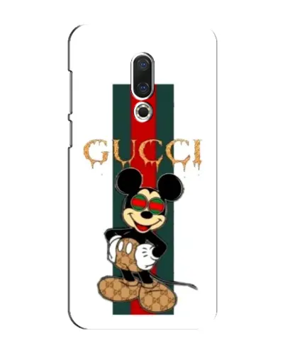 Чехол для Meizu 15 Plus с картинкой «Микки Маус Gucci — полосы»