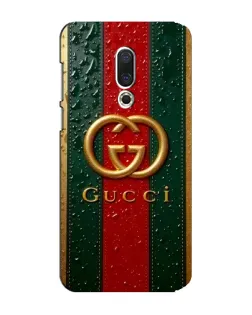 Чохол для Meizu 15 Plus з картинкою «Gucci — фірмова смуга та золото»