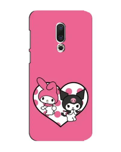 Чехол для Meizu 15 Plus с картинкой «Kuromi и My Melody»