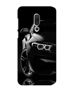 Чехол для Meizu 15 Plus с картинкой «Черная BMW — профиль»
