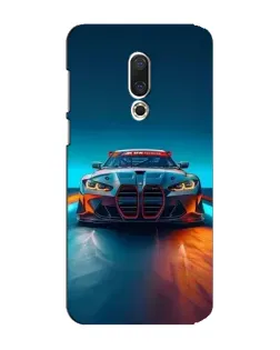 Чехол для Meizu 15 Plus с картинкой «BMW — огни неона»
