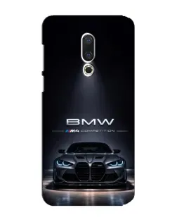 Чехол для Meizu 15 Plus с картинкой «BMW сквозь ночной город»