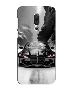 Чехол для Meizu 15 Plus с картинкой «BMW — акварельный дрифт»