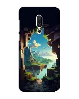 Чехол для Meizu 15 Plus с картинкой «Вид из пещеры»