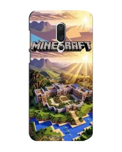 Чехол для Meizu 15 Plus с картинкой «Minecraft панорама»