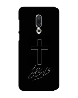 Чехол для Meizu 15 Plus с картинкой «Графический крест Jesus» Чехол для Meizu 15 Plus с картинкой «Графический крест Jesus»