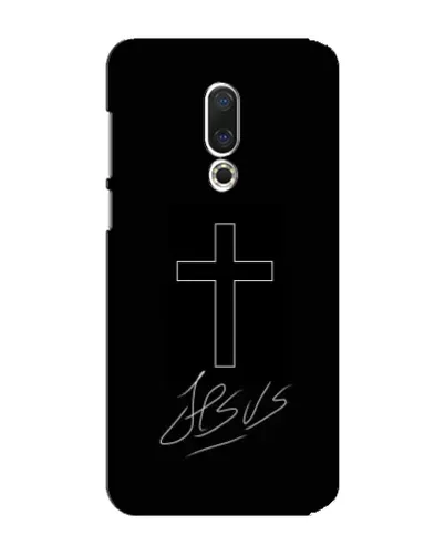Чехол для Meizu 15 Plus с картинкой «Графический крест Jesus» Чехол для Meizu 15 Plus с картинкой «Графический крест Jesus»