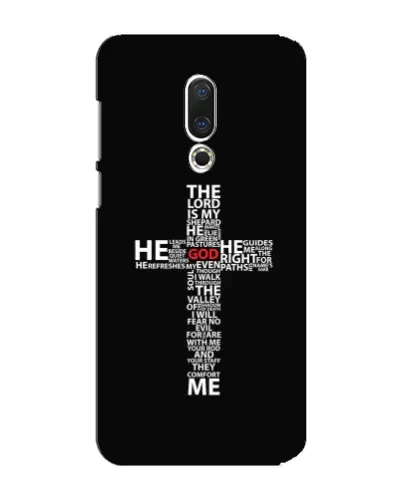 Чехол для Meizu 15 Plus с картинкой «Текстовый крест» Чехол для Meizu 15 Plus с картинкой «Текстовый крест»