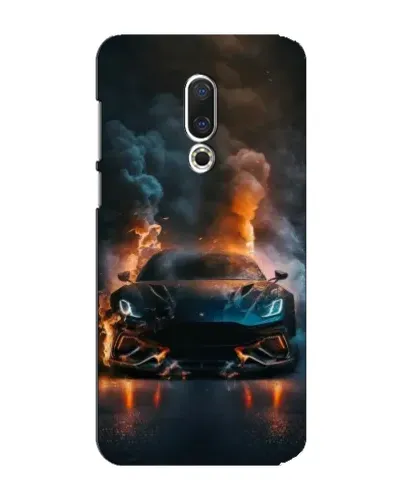 Чехол для Meizu 15 Plus с картинкой «Lamborghini дымная эстетика»