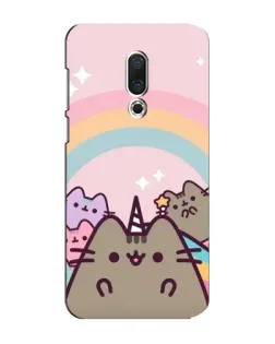 Чехол для Meizu 15 Plus с картинкой «Единорог Pusheen»