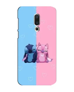 Чехол для Meizu 15 Plus с картинкой «Stitch и Angel Love» Чехол для Meizu 15 Plus с картинкой «Stitch и Angel Love»
