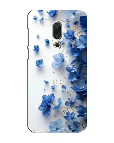 Чохол для Meizu 15 Plus з картинкою «Блакитний квітковий каскад»