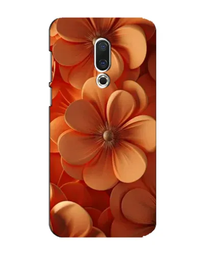 Чохол для Meizu 15 Plus з картинкою «Помаранчева макро квітка»