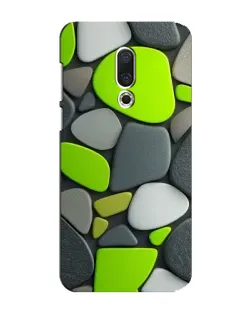 Чехол для Meizu 15 Plus с картинкой «Яркая неоновая галька»