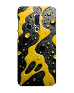 Чехол для Meizu 15 Plus с картинкой «Жидкое желтое золото»