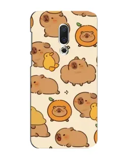 Чехол для Meizu 15 Plus с картинкой «Капибары с апельсинами»
