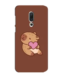 Чехол для Meizu 15 Plus с картинкой «Капибара с сердцем»