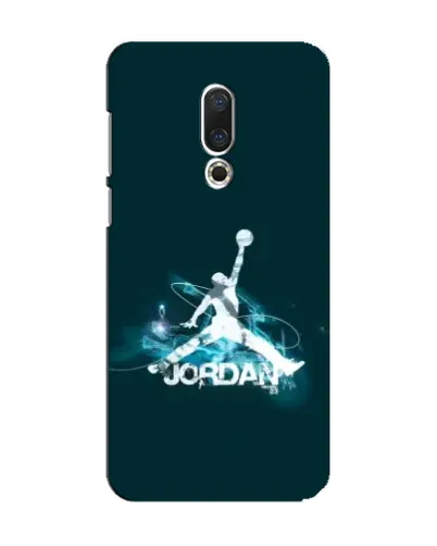 Чехол для Meizu 15 с картинкой «Jordan Blue Fire»