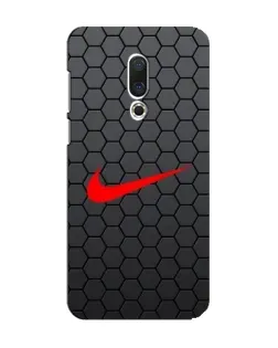 Чехол для Meizu 15 с картинкой «Nike — карбоновая сетка»