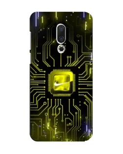 Чехол для Meizu 15 с картинкой «Nike — золотая искра»