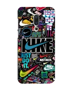 Чехол для Meizu 15 с картинкой «Яркий коллаж Nike»